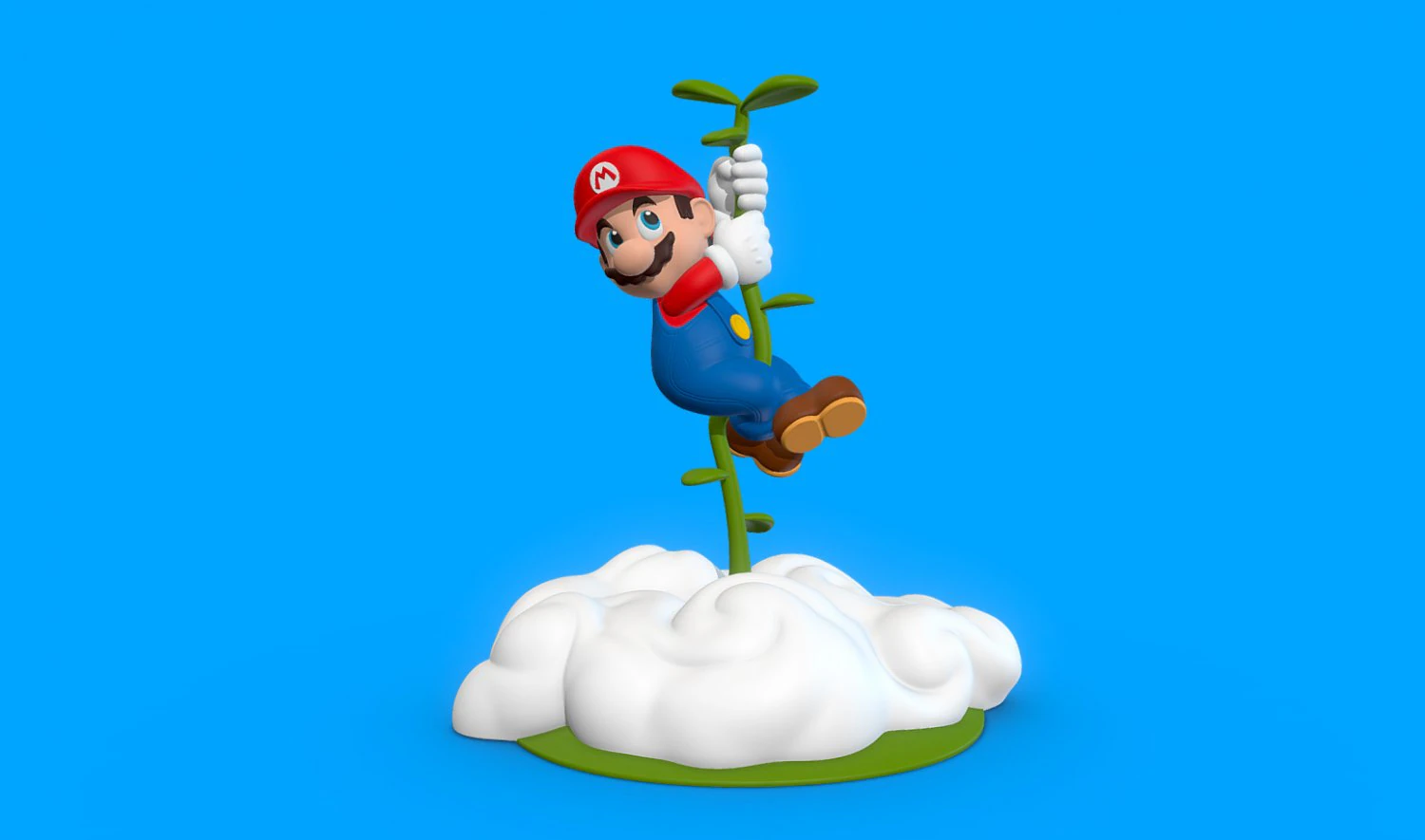 Super Mario - 3D print 3D Model .c4d .max .obj .3ds .fbx .stl .blend 