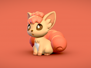 Vulpix - 3D print 3D Model