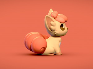 Vulpix - 3D print 3D Model