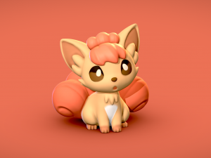 Vulpix - 3D print 3D Model