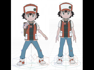Red - Pokemon 3D Модель