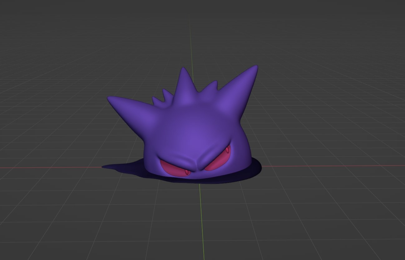 STL file Mega Gengar - Halloween - FAN ART - POKÉMON FIGURINE - 3D