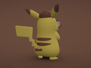 Detective Pikachu - 3D PRINT 3D Print Model
