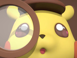 Detective Pikachu - 3D PRINT 3D Print Model