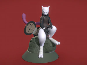 Mewtwo Madara - Cetakan 3d - Koleksi Naruto Model Cetak 3D