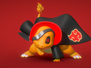 Charmander - Akatsuki Collection - 3D PRINT 3D Print Model