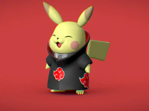 Pikachu - Akatsuki Collection - 3D PRINT 3D Print Model