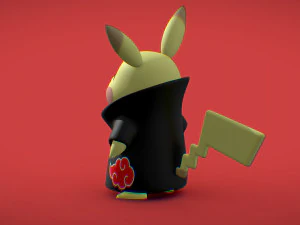 Pikachu - Akatsuki Collection - 3D PRINT 3D Print Model