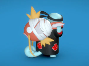 Squirtle Variant - Akatsuki Collection 3D Print Model