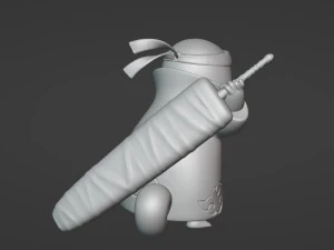 Squirtle Variant - Akatsuki Collection 3D Print Model