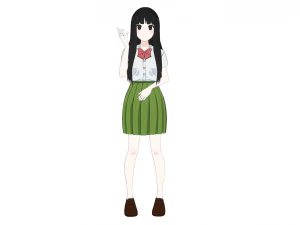 Student Girl - anime 3D Model