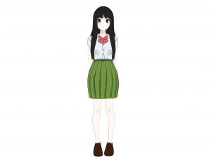 Student Girl - anime 3D Model