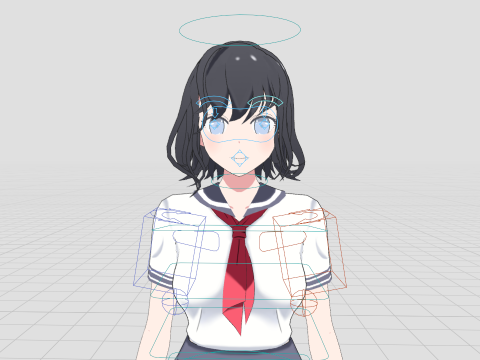 Student girls 3D Model