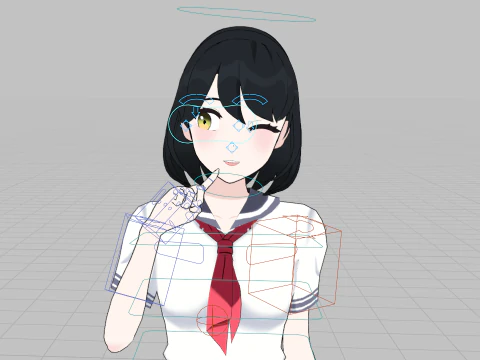 Student girls 3D Model