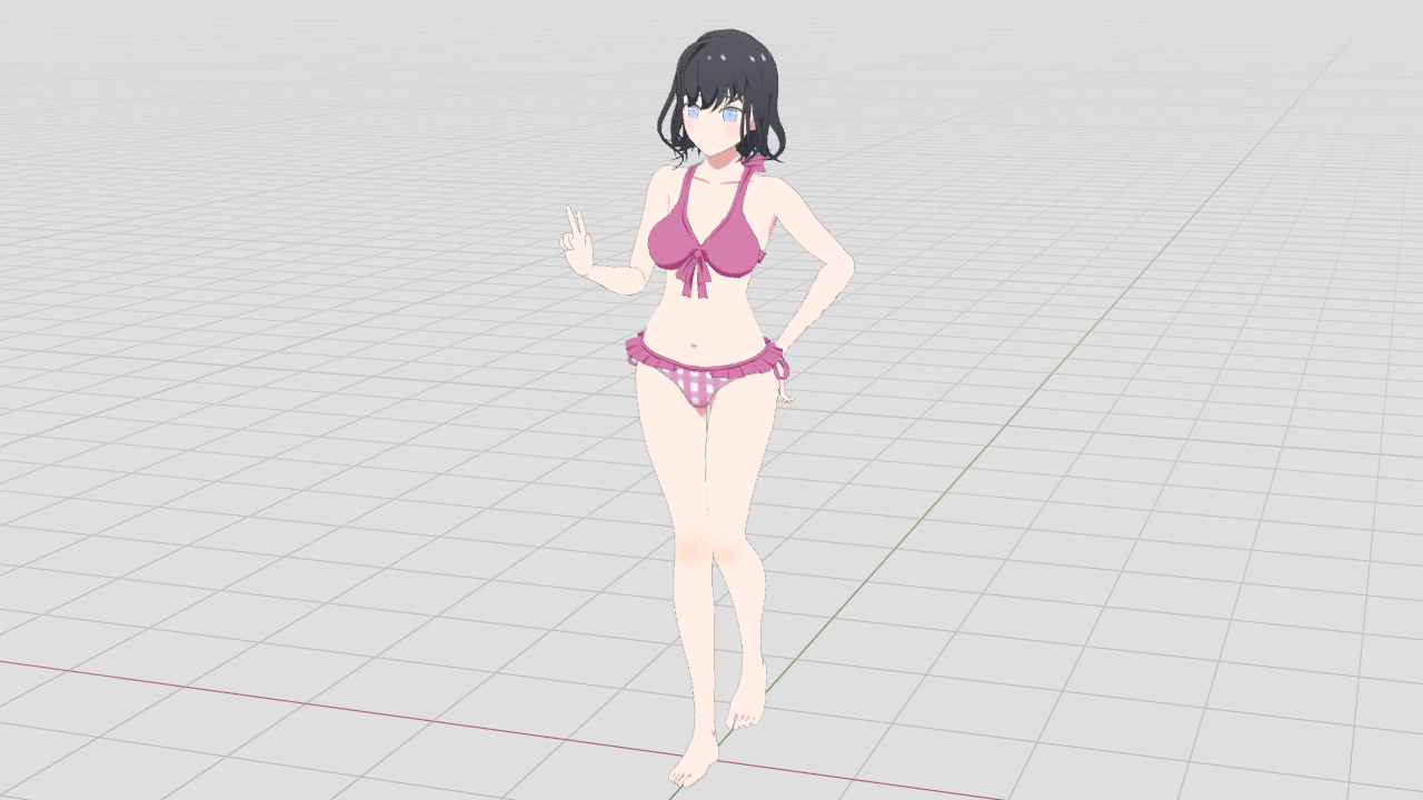 Summer Collection 5 Anime Bikini 3D Characters 3D Модель in Женщина 3DExport