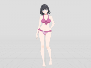 Summer Collection 5 Anime Bikini 3D Characters 3D-Modell