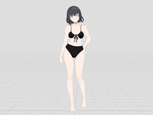 Summer Collection 5 Anime Bikini 3D Characters 3D-Modell