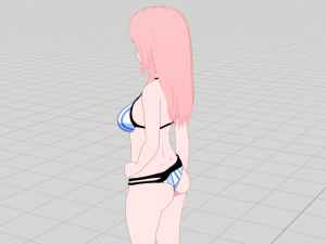 Summer Collection 5 Anime Bikini 3D Characters 3D-Modell