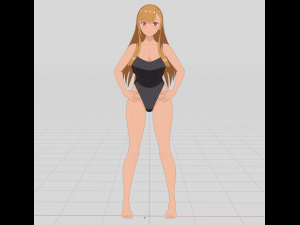 Summer Collection 5 Anime Bikini 3D Characters 3D-Modell