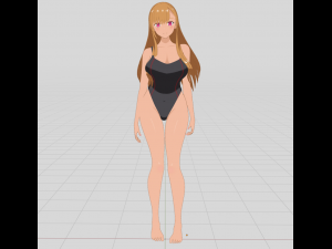 Summer Collection 5 Anime Bikini 3D Characters 3D-Modell