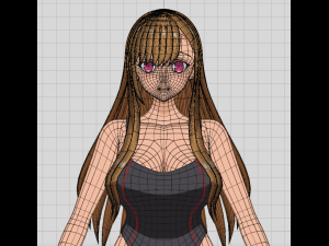 Summer Collection 5 Anime Bikini 3D Characters 3D-Modell