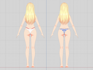 Summer Collection 5 Anime Bikini 3D Characters 3D-Modell