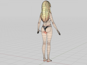 Summer Collection 5 Anime Bikini 3D Characters 3D-Modell