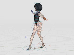 Summer Collection 5 Anime Bikini 3D Characters 3D Model