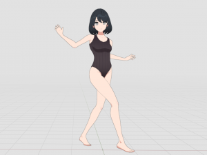 Summer Collection 5 Anime Bikini 3D Characters 3D-Modell
