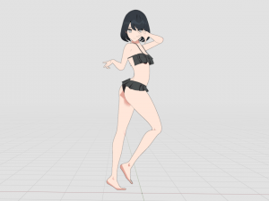 Summer Collection 5 Anime Bikini 3D Characters 3D-Modell
