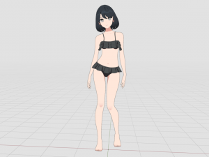 Summer Collection 5 Anime Bikini 3D Characters 3D-Modell