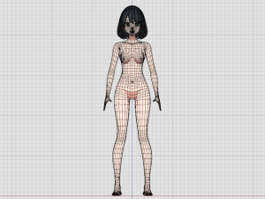 Summer Collection 5 Anime Bikini 3D Characters 3D-Modell