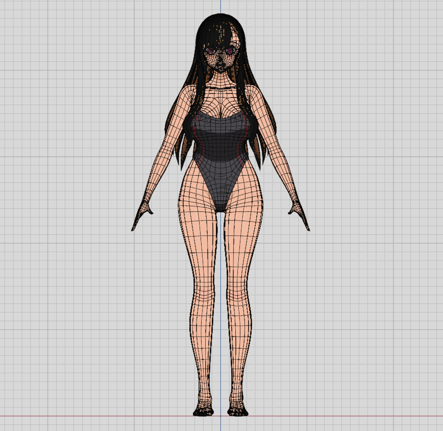 Hana 3D Model in Woman 3DExport