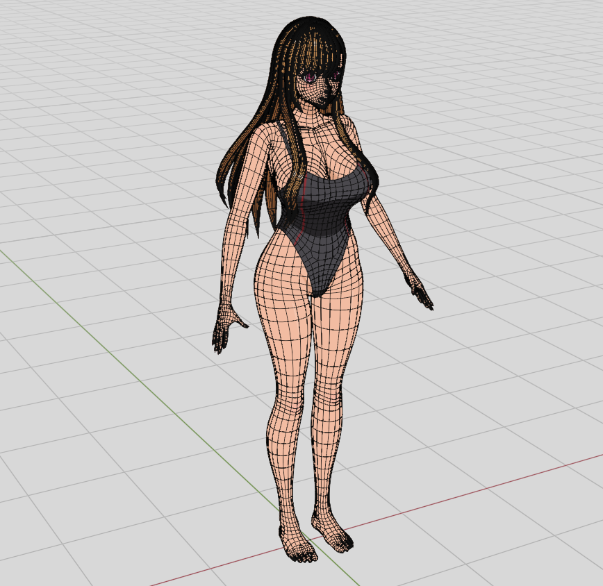 Hana 3D Model in Woman 3DExport