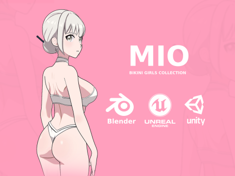 Mio - Bikini girl 3D मॉडल