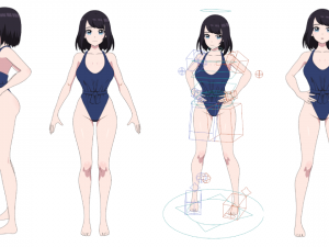 Saki - Bikini girl 3D 모델
