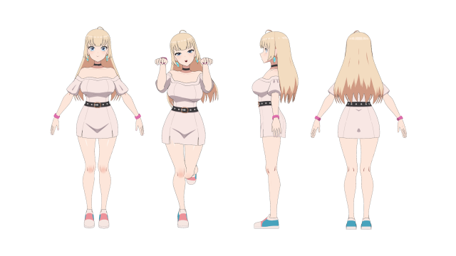 Anime girl - Base 3D Model .c4d .max .obj .3ds .fbx .stl .blend