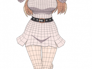 Anime girl - Base 3D Model