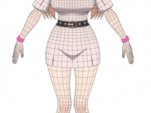 Anime girl - Base 3D Model