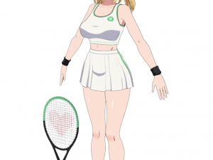 Anime Girl - Tennis Game 3D Model
