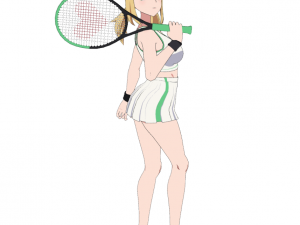 Anime Girl - Tennis Game 3D Model