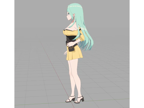 Aria Luminara - Beginner Mage 3D Model
