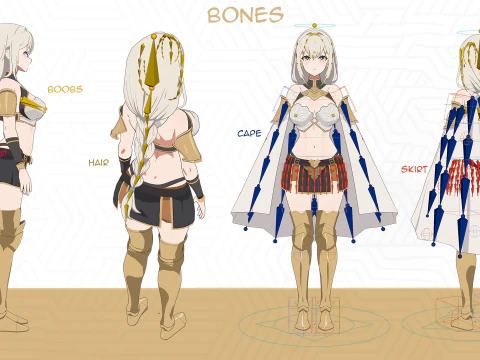 Elysia - Beginner Warrior 3D Model