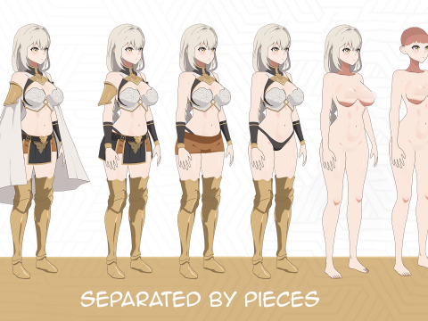 Elysia - Beginner Warrior 3D Model
