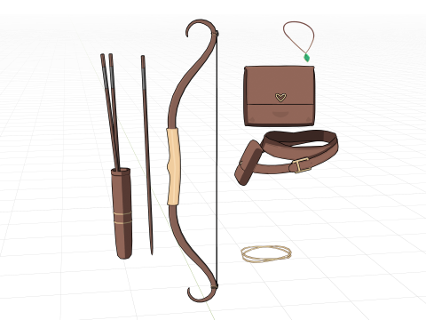 Ivy - Archer Begginer RPG Model 3D