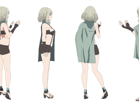 ANIME - Beginner Druid RPG 3D Model