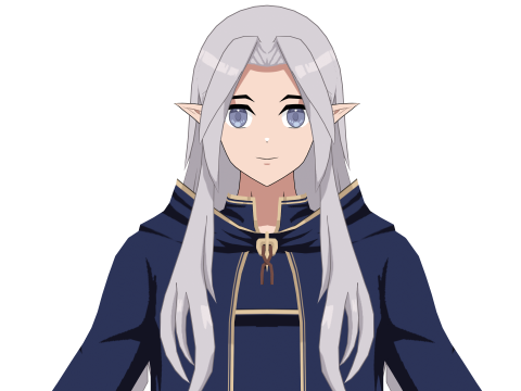 Anime Character - Beginner Mage RPG 3D-Modell