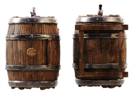 Stylized-barrel 3D 모델