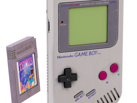 Nintendo Game Boy 3D 模型