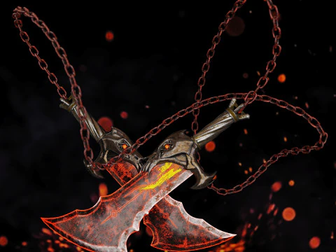 混沌战神之刃 3D 模型